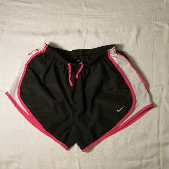 Nike Pants - Nike Women's Dri-Fit Black\Pink\White Athletic Shorts w\ Liner. Size Med…